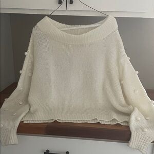 WOODEN SHIPS Women's Knit
Sweater XS Mohair Wool Blend Bobble
Long Sleeves